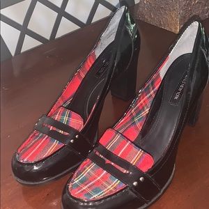 Jones New York Plaid Heels size 10